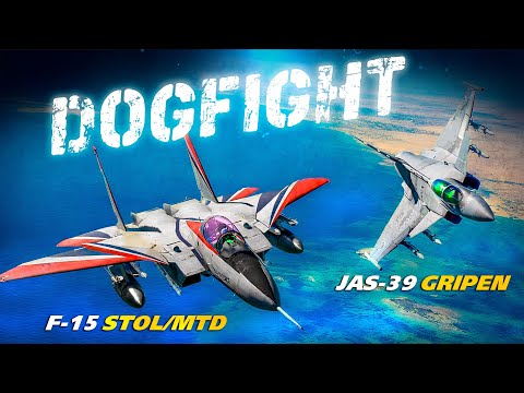 Difficult Fight - F-15 STOL/MTD Vs Jas-39 Gripen Dogfight | Digital Combat Simulator | DCS |