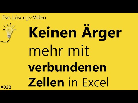 Solution video 038: No more trouble with merged cells in Excel