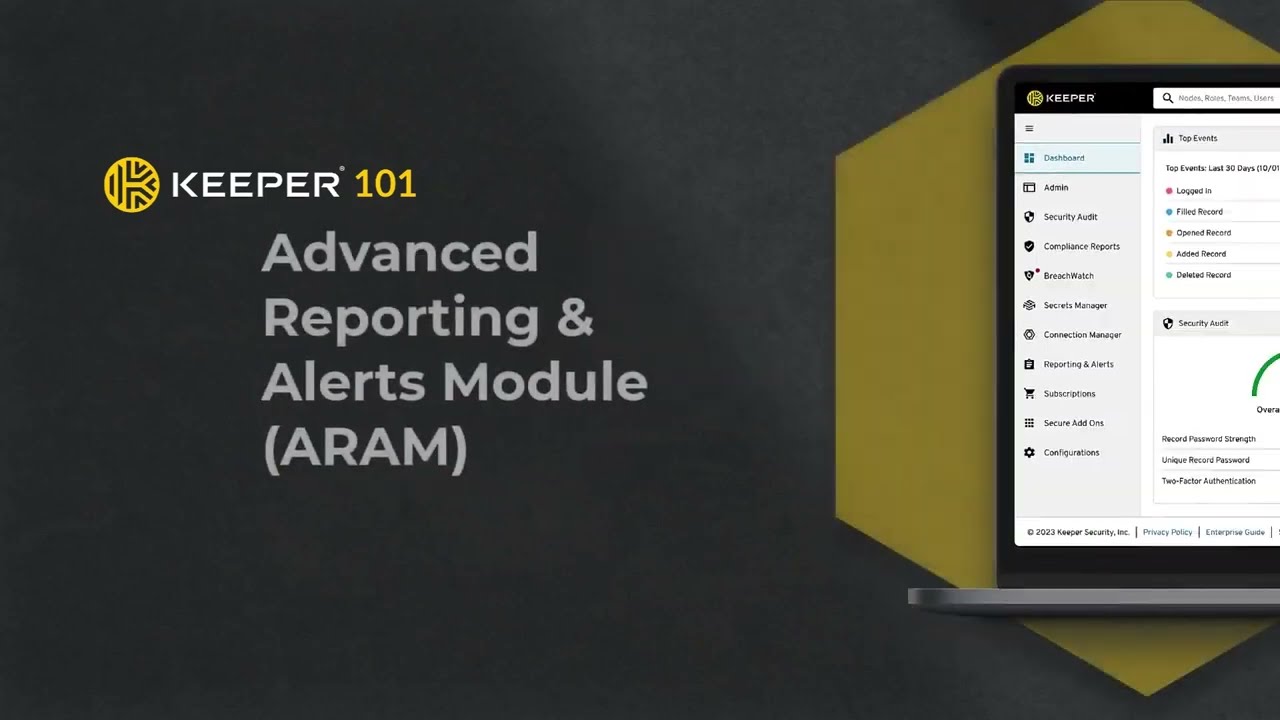 Keeper 101 - Advanced Reporting & Alerts Module (ARAM)