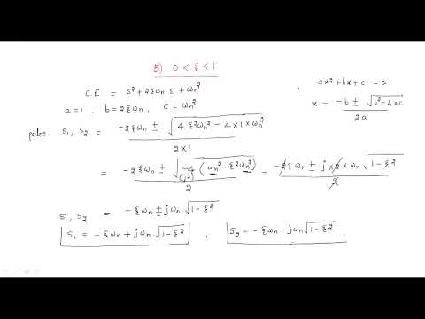 Damping Ratio Less than 1 | 2nd order System | Control Systems | Lec 21