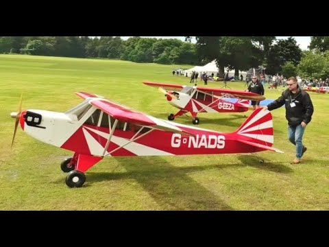WESTON PARK - AMAZING 60% SCALE RC CUBS DUO DISPLAY - CLOSE & MIRROR FLYING AZ AEROSPORTS - 2024