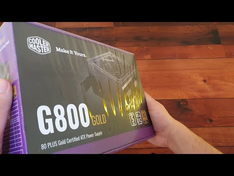 Unboxing Cooler Master G800 Gold Power Supply