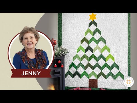 Make a Christmas Tree Chevron Quilt with Jenny Doan of Missouri Star (Instructional Video)