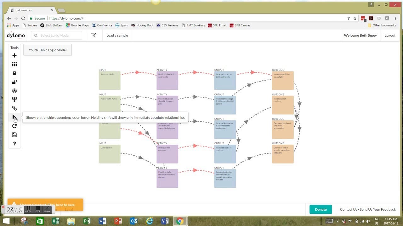 Using Technology to Develop Program Logic Models