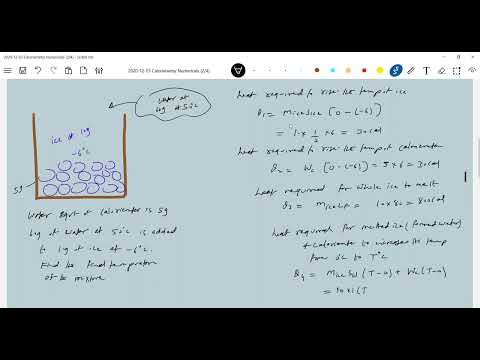 7) 60g of water at  323K is mixed with 10g of ice at 267K in a calorimeter  | Physics JEE Advanced