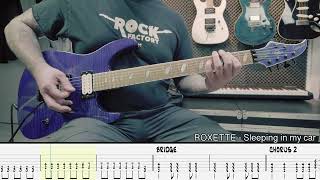 ROXETTE - Sleeping in my car [GUITAR COVER + TAB]