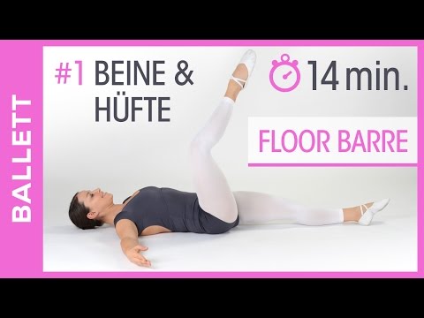 Ballett Bodentraining für Anfänger - Floor Barre - Beine & Hüfte - Tanz mit Anna - HD