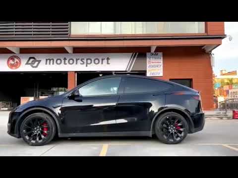 On air suspension modified with Model Y