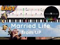 [Real Piano Tutorial] MARRIED LIFE from UP with sheets