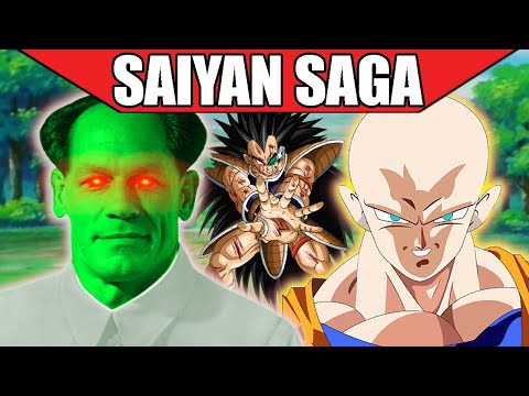 The ENTIRE Saiyan Saga in 5 Minutes (DRAGON BALL BRAINROT)