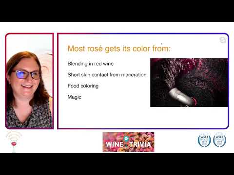 Wine Trivia - Napa Valley Wine Academy - Rose with Liz Pirnat, WSET Educator #wset