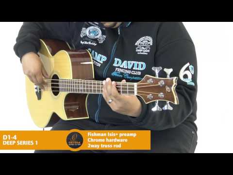 Ortega Guitars | D1-4 - Deep Series (Acoustic Bass Guitar)