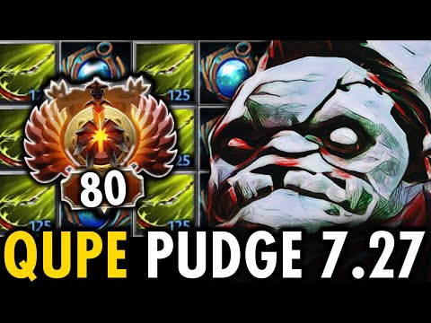YOUR QUPE PUDGE GOD IS BACK vs 9K MMR!! WTF IMPOSSIBLE MAX RANGE HOOK OF 7.27C PATCH | GENIUS PUDGE