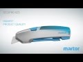 Veiligheidsmes Martor Secupro 625 trapezium 21mm zilver