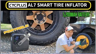 CYCPLUS AL7 Smart Tire Inflator Real-Time Test and Review