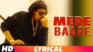 Mere Baare | Remix Lyrical Video | Bohemia | Latest Punjabi Songs 2018 | Speed Records