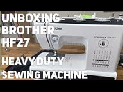 Cosplay and Upcycle Sewing Machine Brother Heavy Duty HF27 ST371HD - Unboxing #sewwithabi