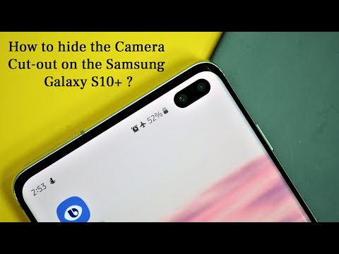 How to hide front camera cut out on the Samsung Galaxy S10 smartphone