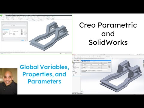SolidWorks - Creo Parametric Comparison - Global Variables, Properties, and Parameters