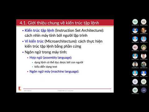 KTMT - Bài 4: Kiến truc tập lệnh (P1)