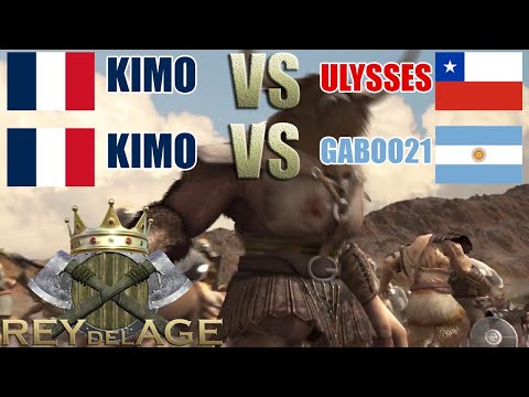 LA LEYENDA KIMO VS ULYSSES Y VS GABOO21 - AGE OF MYTHOLOGY - REY DEL AGE