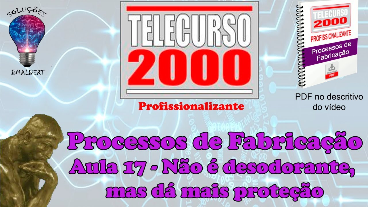 Telecurso 2000 - Processos de Fabricação - 17 Não é desodorante, mas dá mais proteção