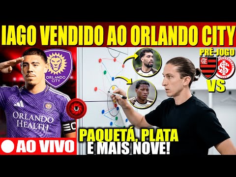 PRÉ JOGO: FLAMENGO X INTERNACIONAL,PAQUETÁ TITULAR, ZAGUEIRO IAGO VENDIDO