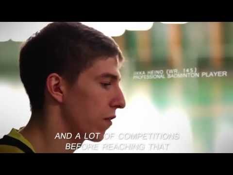 Badminton player Iikka Heino