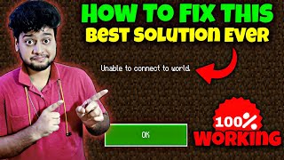 How To Fix Unable To Connect To World Minecraft Pe | How To Join Java Server in Mcpe | GeyserMC