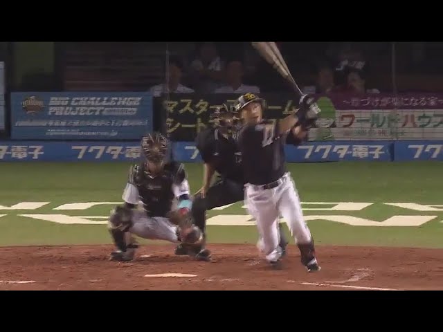 【3回表】千葉のファンへ 「熱男～」 ホークス・松田の23号2ラン!! 2017/9/8 M-H