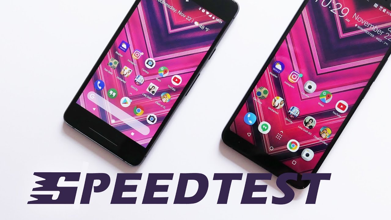HTC U11+ (U11 Plus) versus Google Pixel 2 speed test
