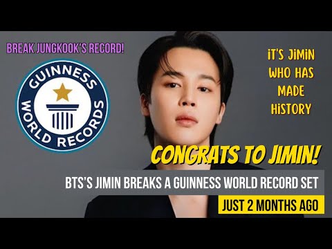 BTS's Jimin Shatters Guinness World Record in Record Time! Congratulations to Jimin!