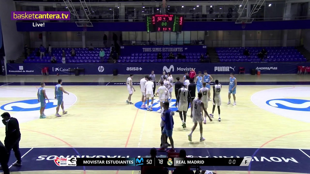  U18M MOVISTAR ESTUDIANTES vs REAL MADRID.- Liga Junior FBMadrid #BasketCantera.TV