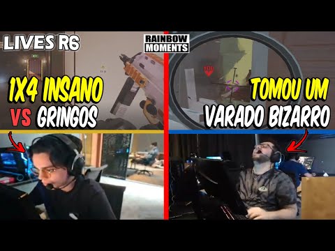 S3XYCAKE GANHANDO 1x4 INSANO, PALUH TOMANDO VARADO BIZARRO E MAIS - MELHORES MOMENTOS LIVES R6