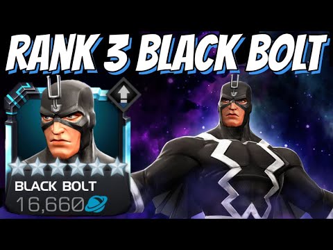 6 Star Rank 3 BLACK BOLT Rank Up & Gameplay - POSSIBLE TOP 5 DAMAGE OUTPUT!!! (NOT JOKING)