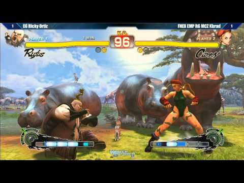 SSF4 AE2012 Loser's Final EG Ricky Ortiz vs FNEX EMP RG MCZ Kbrad - Winter Brawl 8 Tournament