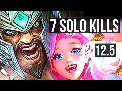 TRYNDAMERE vs SERAPHINE (MID) | 7 solo kills, Rank 9 Trynda, Legendary | NA Challenger | 12.5