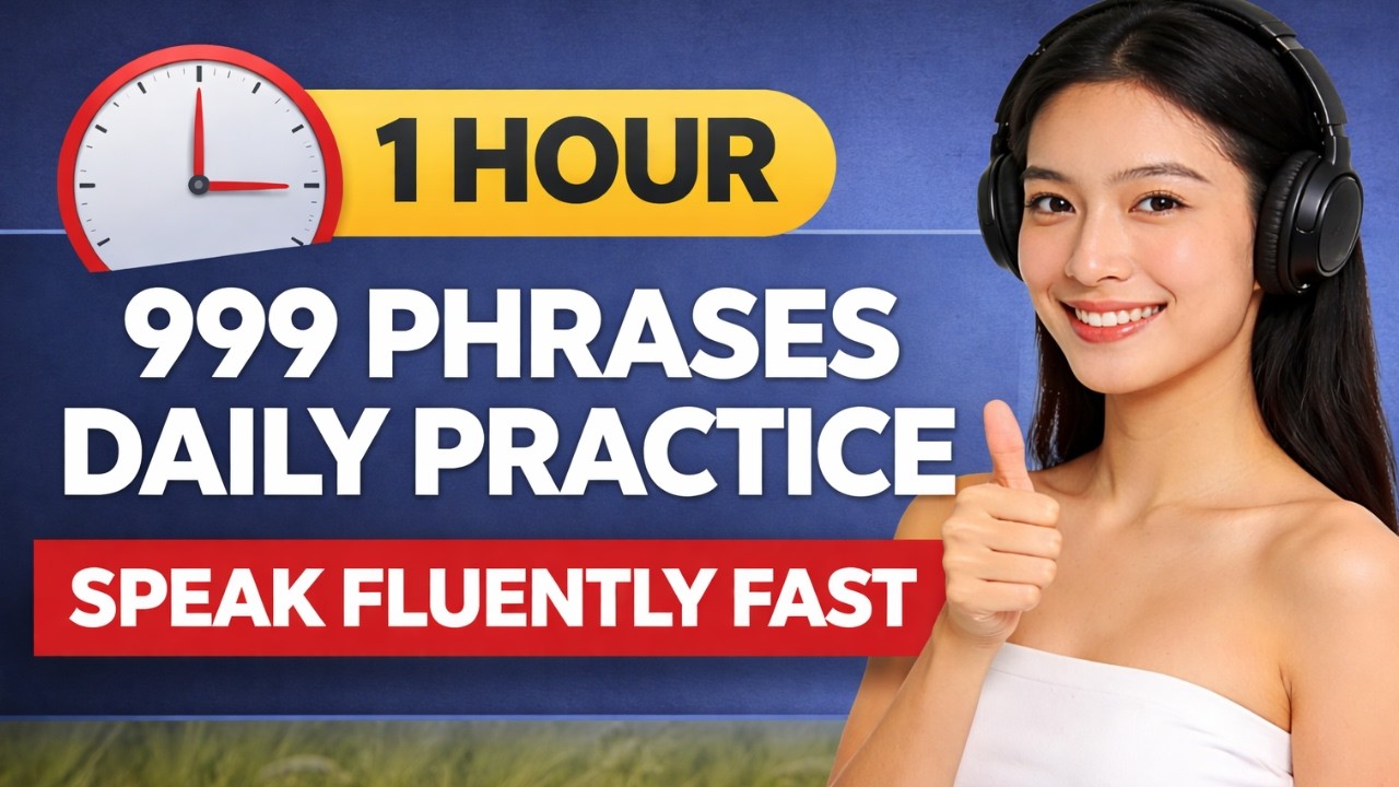 Learn 999 Daily English Phrases Fast for Fluency | Listening & Speaking Practice Podcast