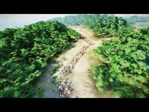 4300 Archers ambush 4300 Heavy Spears Three Kingdoms Total War