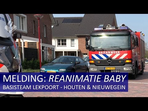 Reanimatie baby - Melding - Politie - Houten en Nieuwegein. Dienst met de politiesurveillanten