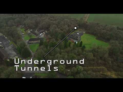 RAF Chilmark Bunkers and Railway DRONE FLIGHT 4K