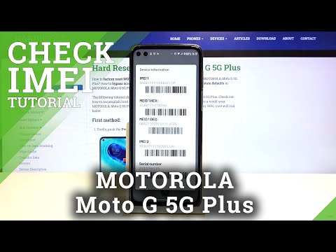 How to Locate IMEI Number in Motorola Moto G 5G Plus- Find Serial Number