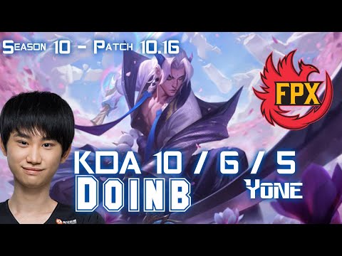 FPX Doinb YONE vs CAMILLE Top - Patch 10.16 KR Ranked