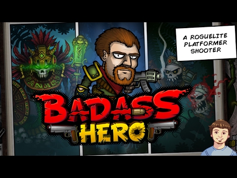 Badass Hero Gameplay - Comic Book Roguelite Platformer Shooter!
