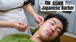 🗾 No Talikng / Ear Cleaning / Japanese Barber Shop / Female Barber / ASMR Japan / Carbonated pack 🗾