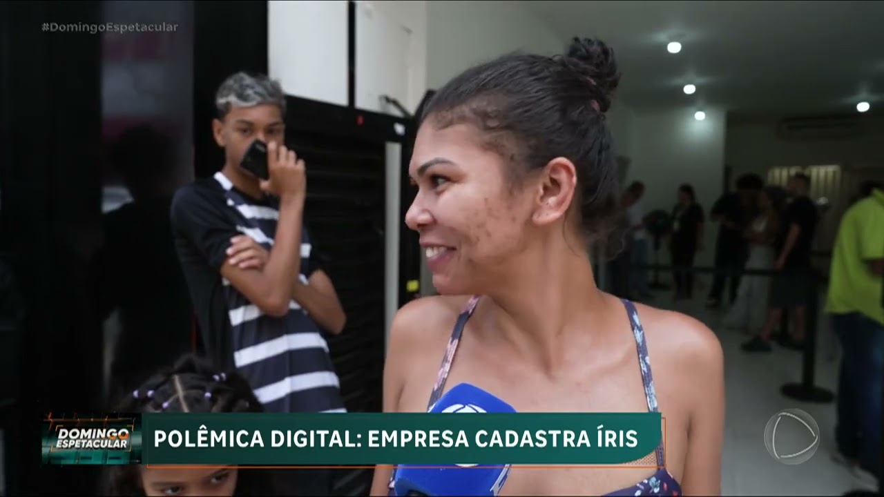 Polémica digital: empresa paga para pessoas registarem a íris dos olhos | Domingo Espetacular