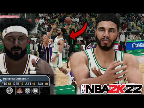 QUADRUPLE-DOUBLE With 10 BLOCKS! NBA 2K22 My Career Next Gen Best PG Build Gameplay