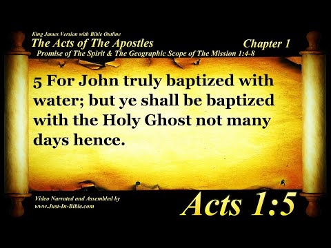 The Acts of the Apostles Chapter 1 - Bible Book #44 - KJV HD Read Along Audio/Video/Text
