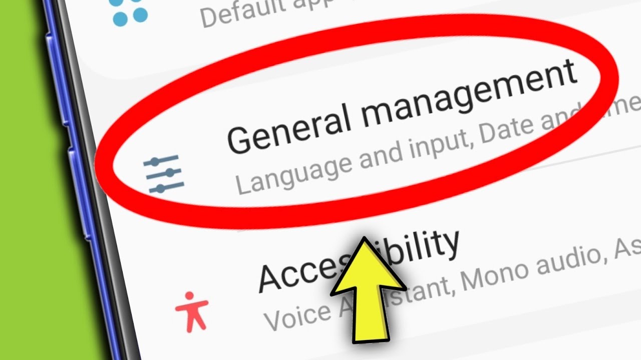 Samsung Phone || General Management Setting M51