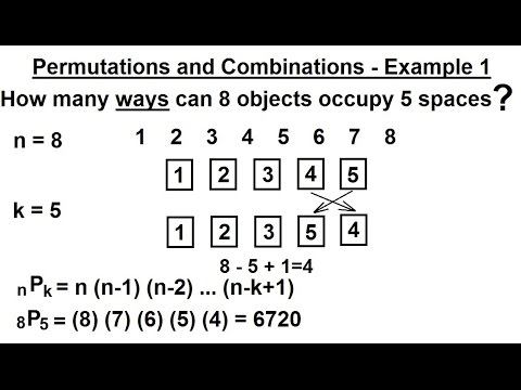Probability & Statistics (36 of 62) Permutations and Combinations - Example 1